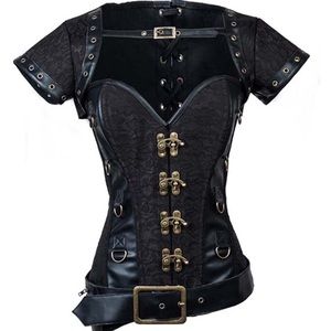 Brand new with tags black steampunk corset